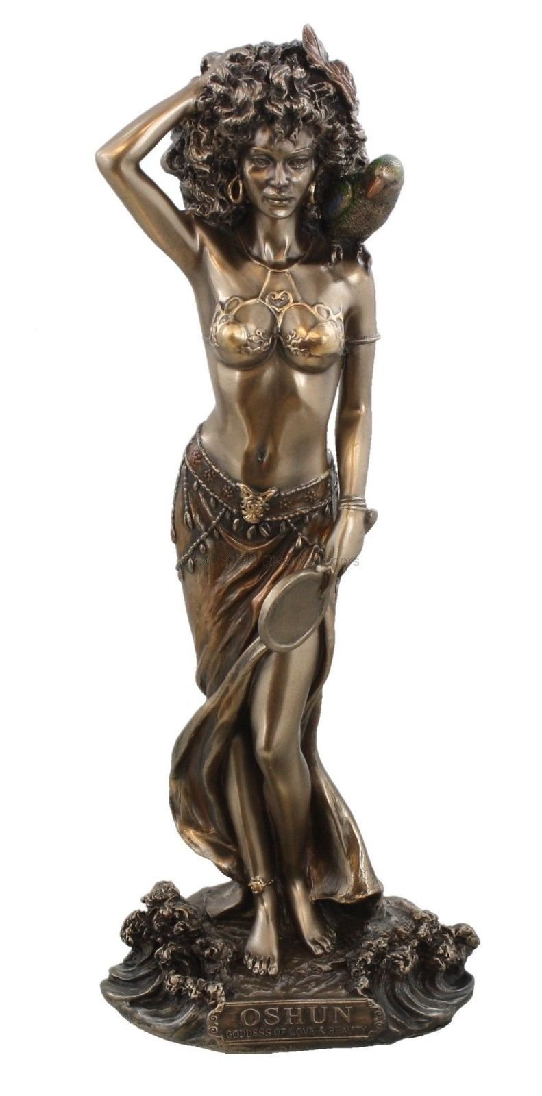 9.5 Inch Statue Orisha Oshun Yoruba Santeria Estatua Lucumi Ochun African God