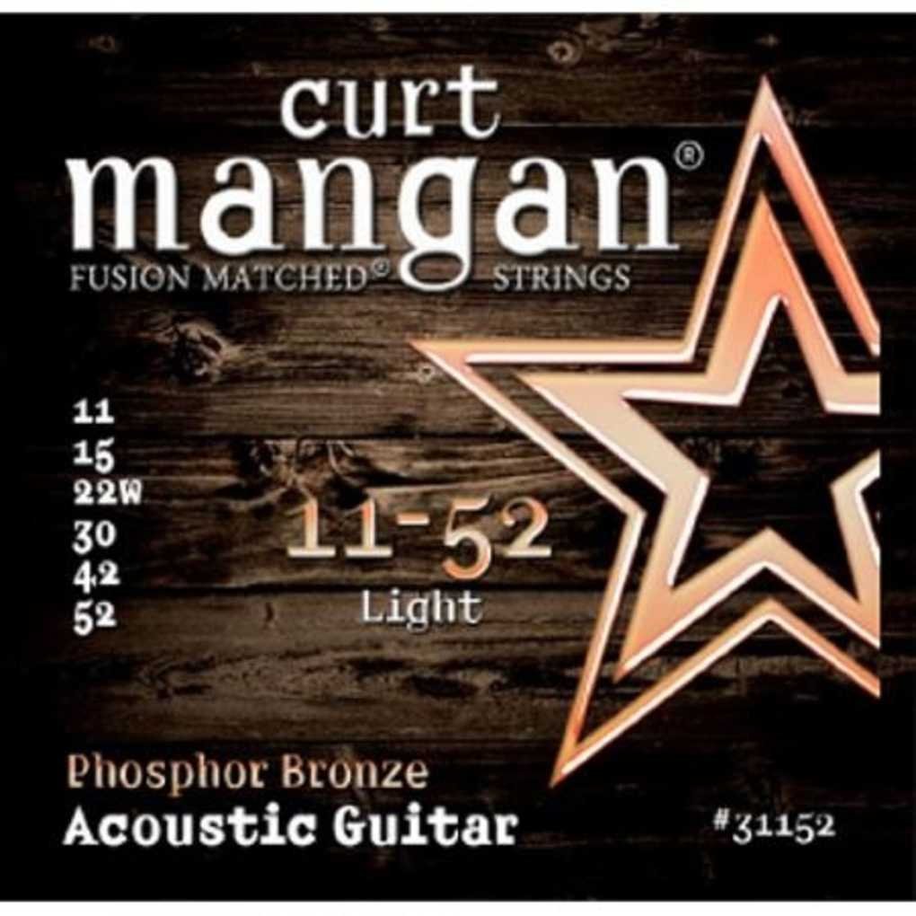 Curt Mangan Phosphor Bronze Acoustic Guitar Strings Light 11-52
