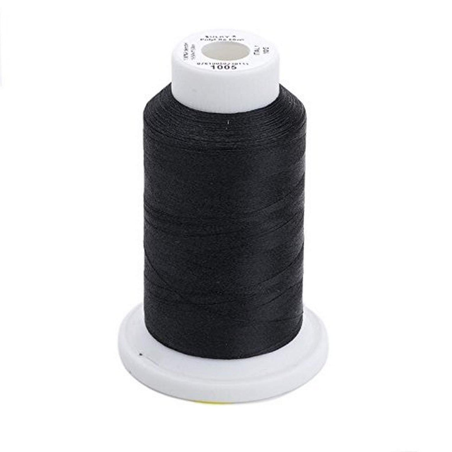 Sulky Of America 60wt Solid Polylite Thread, 1650 yd, Black