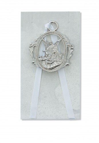 Guardian Angel Crib Medal Whit