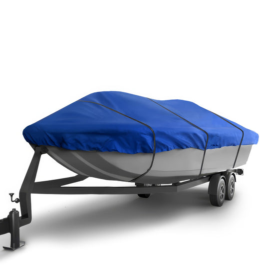 Seal Skin Covers Trailerable Whaler Boat Cover, Heavy-Duty & Waterproof Cover Fits up to 13' L & 68" W, UV-Resistant, Secure Fit with Straps, Ideal for Boston Whaler, Carolina Skiff, Mako & Wellcraft