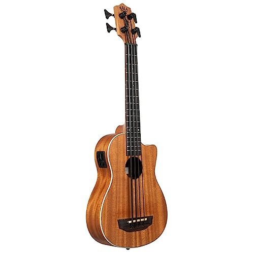 Kala Brand Music Co., 4-String Ukulele, Right, Natural, Ubass Scout-FS