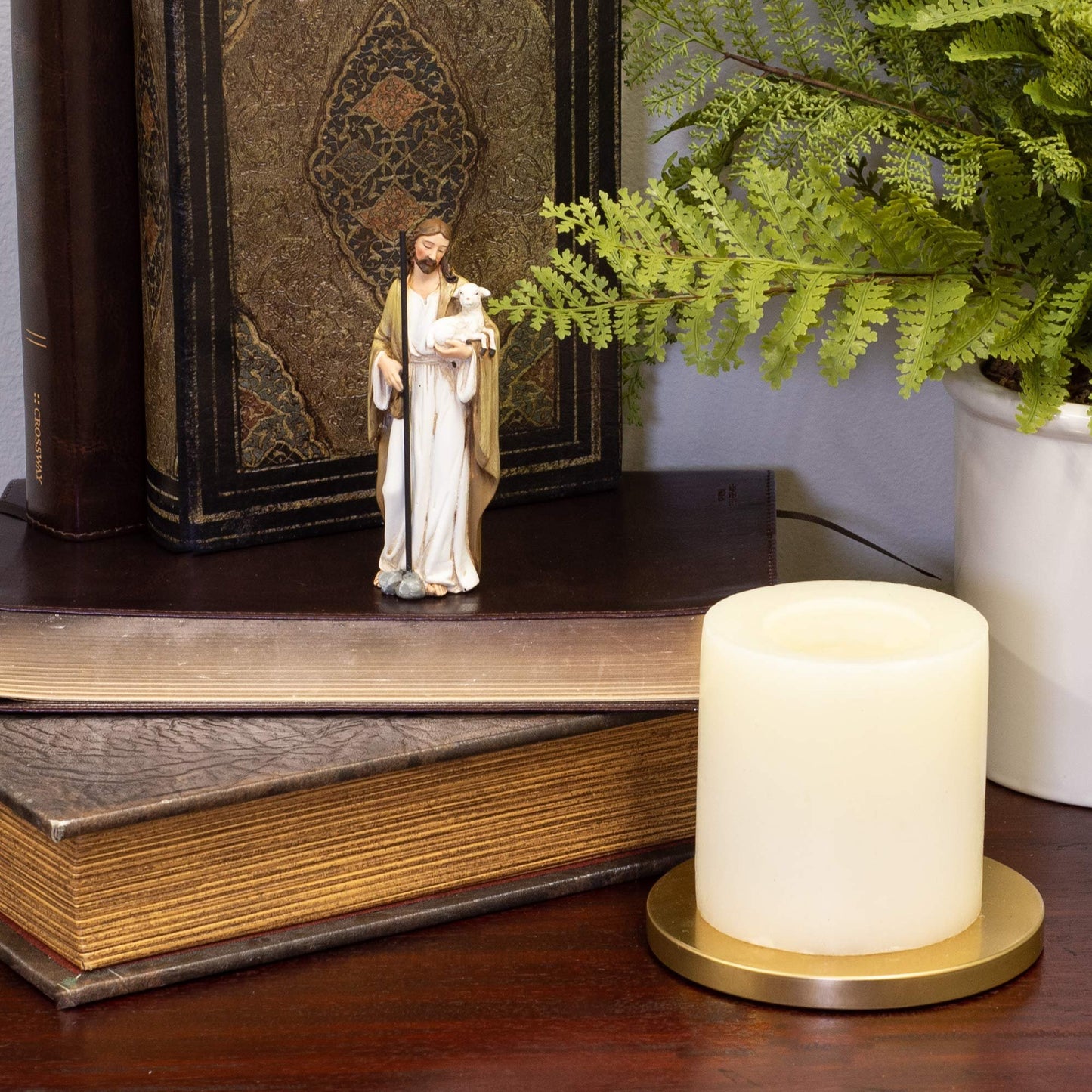 Joseph's Studio by Roman, Renaissance Collection, 10.5" H Good Shepherd Figure, Home Décor, Devout Gift, Prayerful Inspiration (6x4x10)