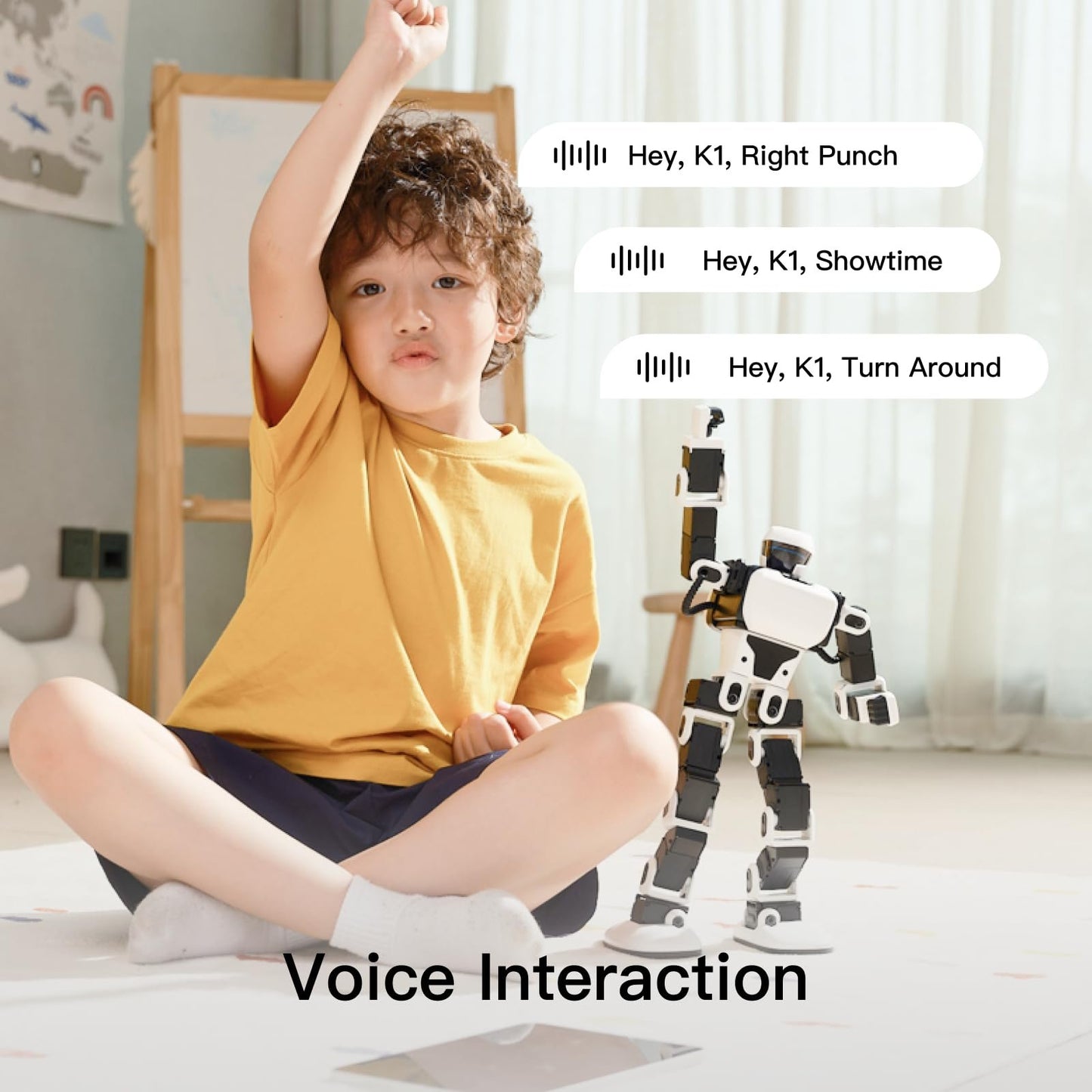 Robosen Interstellar Scout K1 – The Ultimate Robot Gift for Kids and Tech Enthusiasts, with Voice Control, 17 Servo Motors, and App Integration, 13.7-inch
