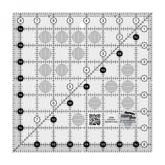 Creative Grid 8.5" Square Quilting Ruler Template CGR8