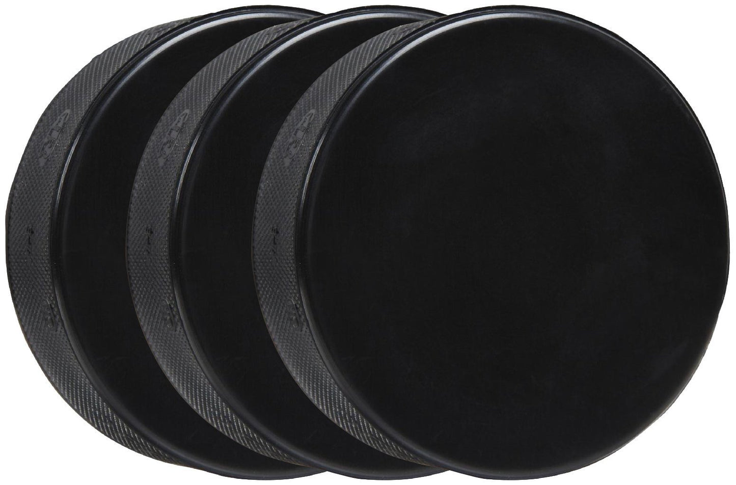 A&R Sports Ice Hockey Practice Pucks, Black - 3 Pack