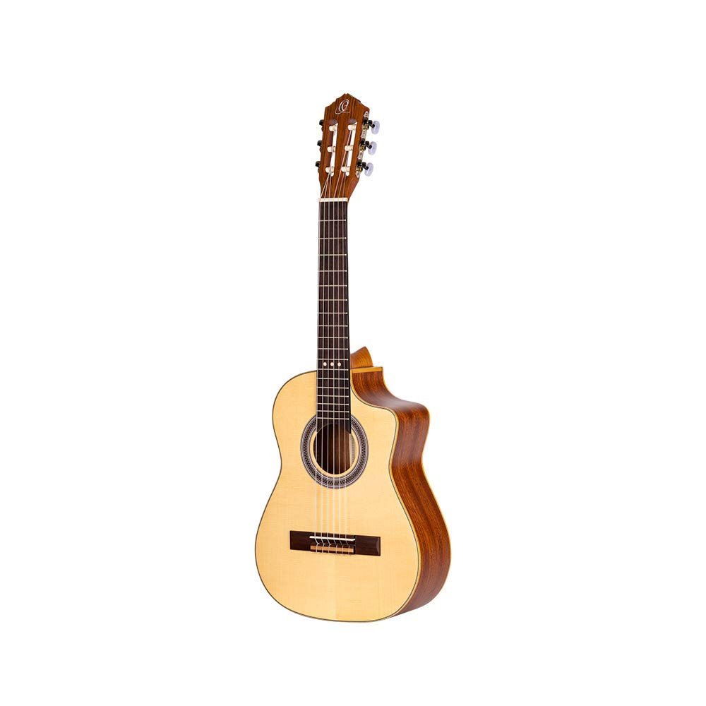 Ortega Guitars Requinto Series Pro 6 String Acoustic Guitar, Right (RQ38)