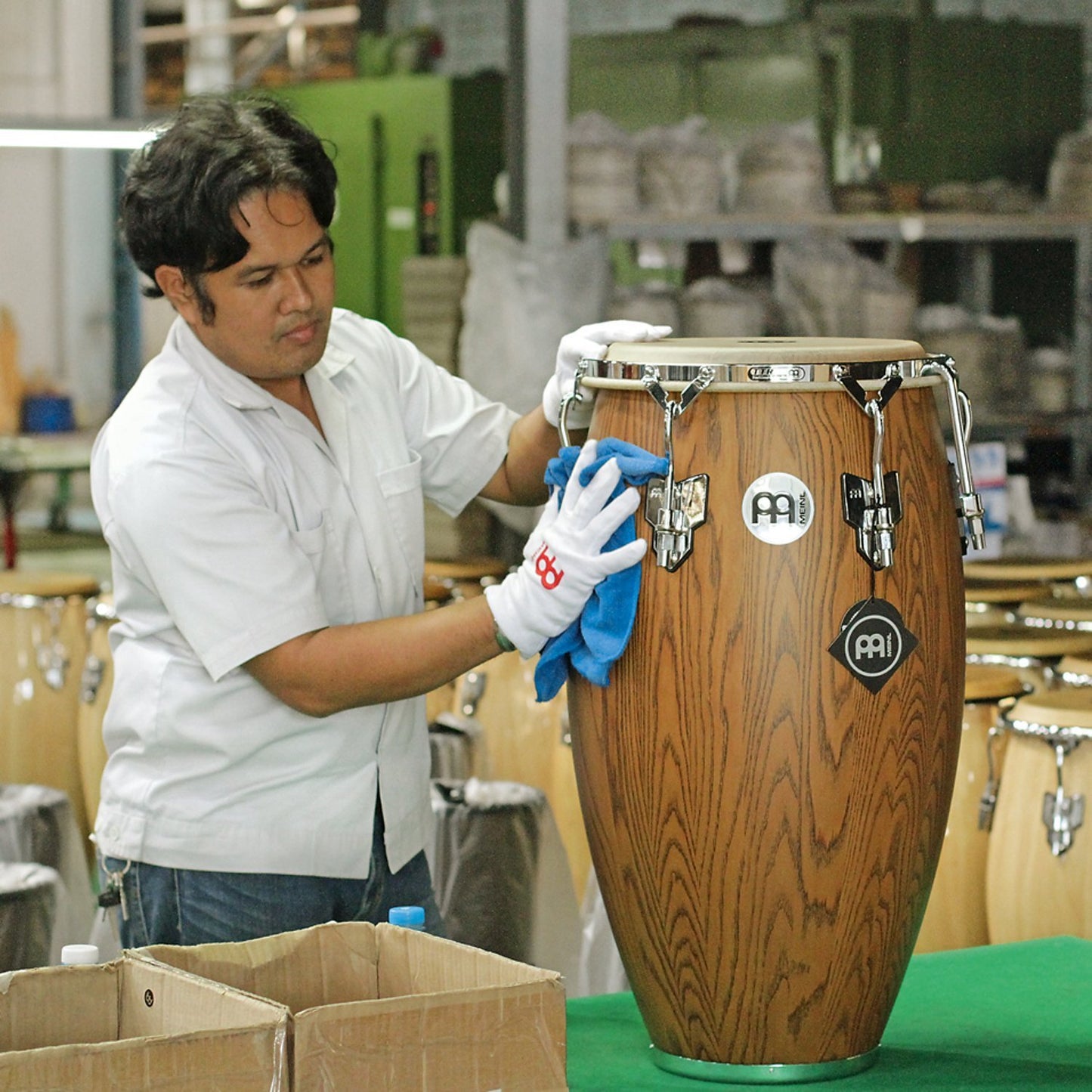 Meinl Percussion WC1134ZFA-M Woodcraft Series 11 3/4-Inch Conga, Zebra Finished Ash - Matte