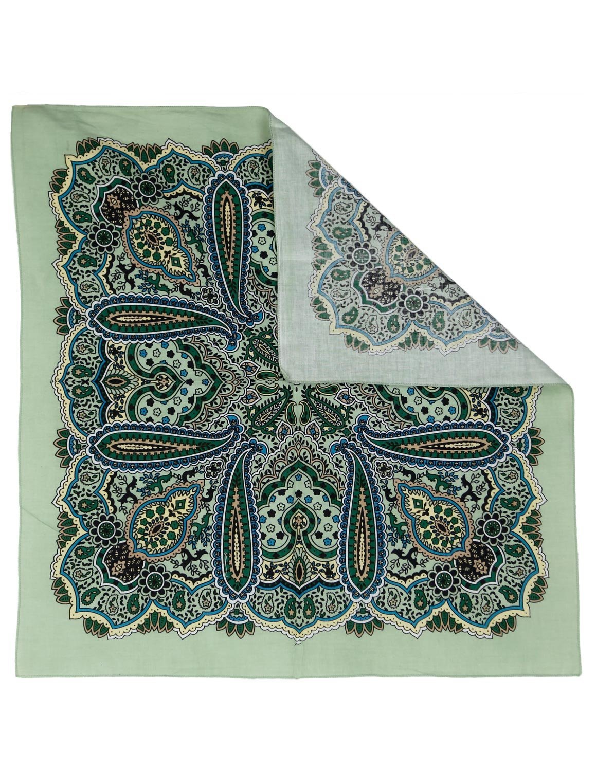 Sunshine Joy Paisley Hippie Bandana 22x22 Inches - Classic Red