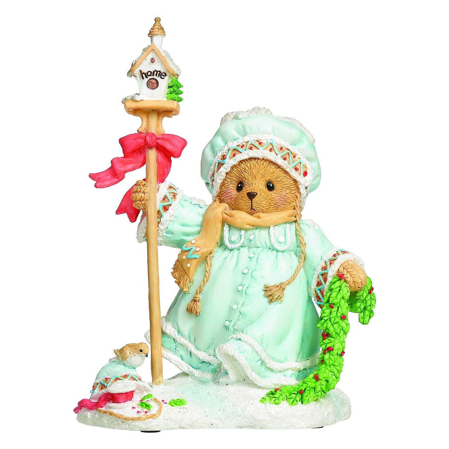 Roman Cherished Teddies, Ingrid Laplander Teddy Bear Figure, 4.5" H, Resin and Wollastonite, Durable, Collectible Decoration, Decorative, Home Decor