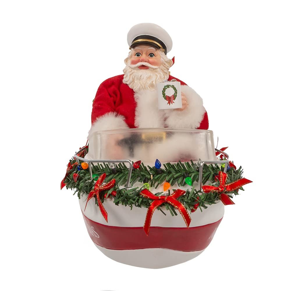Kurt Adler 8-Inch Fabriché Boat Captain Santa