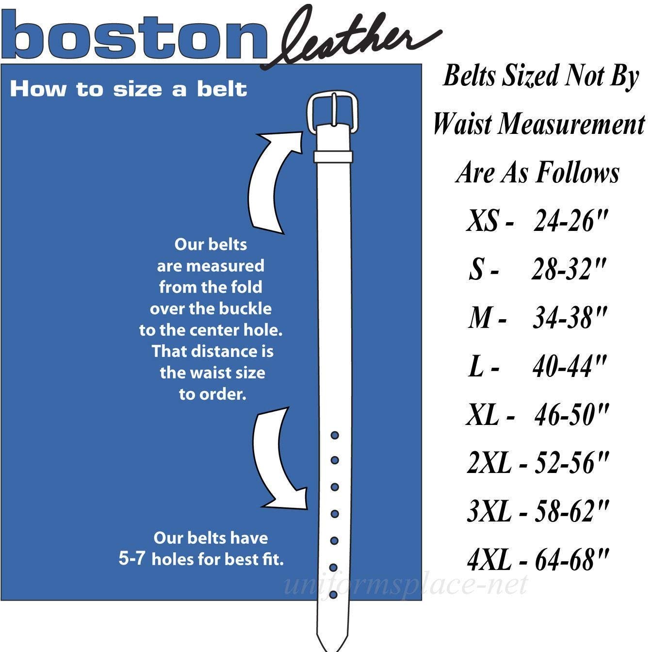 Boston Leather 1 1/2" Leather Garrison Belt