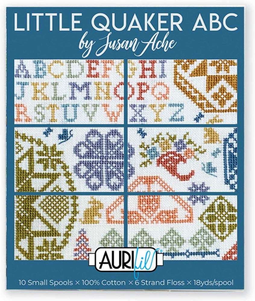 Aurifil Designer Thread Collection-Susan Ache Little Quaker ABC, Assorted