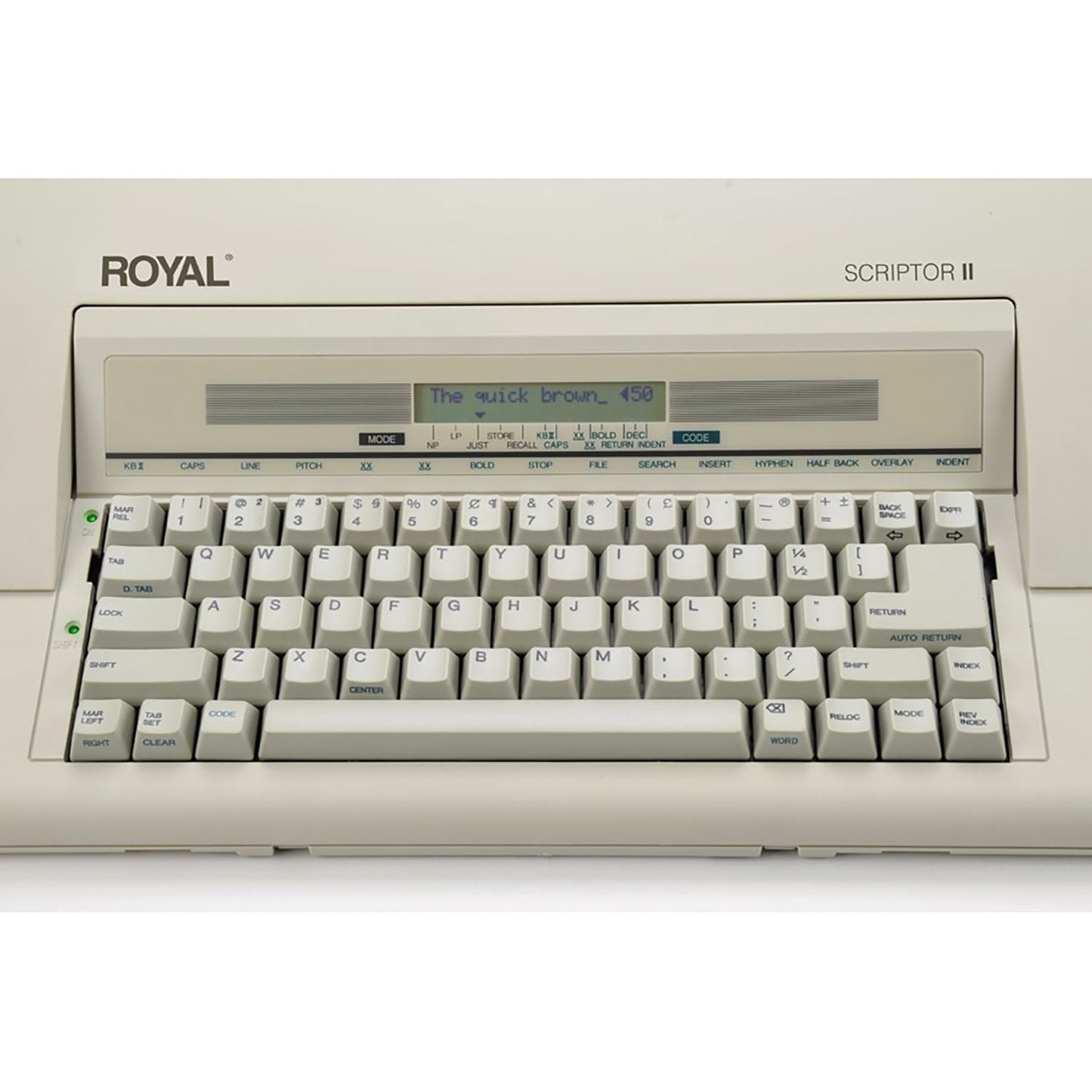 ROYAL 69147T Scriptor II Typewriter, White