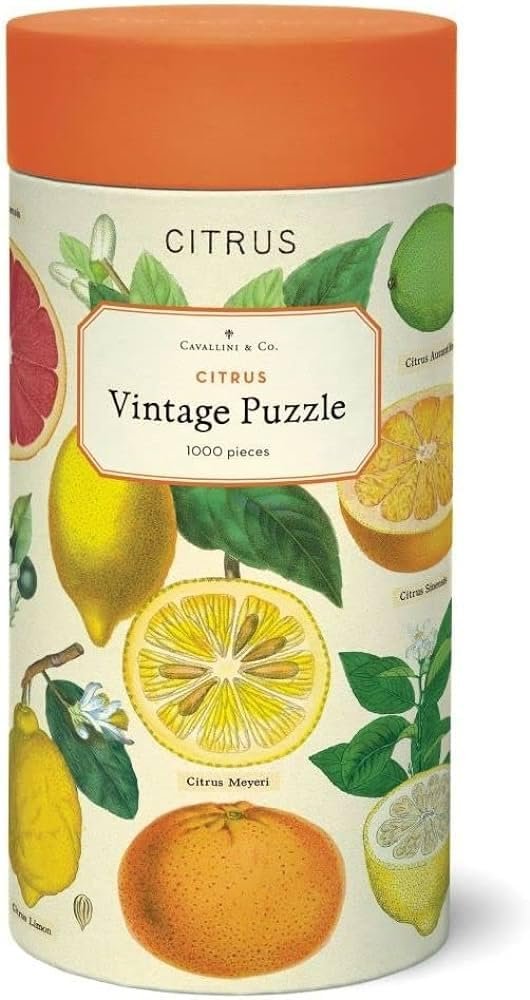 Cavallini 1000 Piece Puzzle, Citrus (PZL/Citrus)