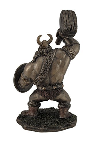 Veronese Design Comical Viking Warrior with Hammer Statue Figurine