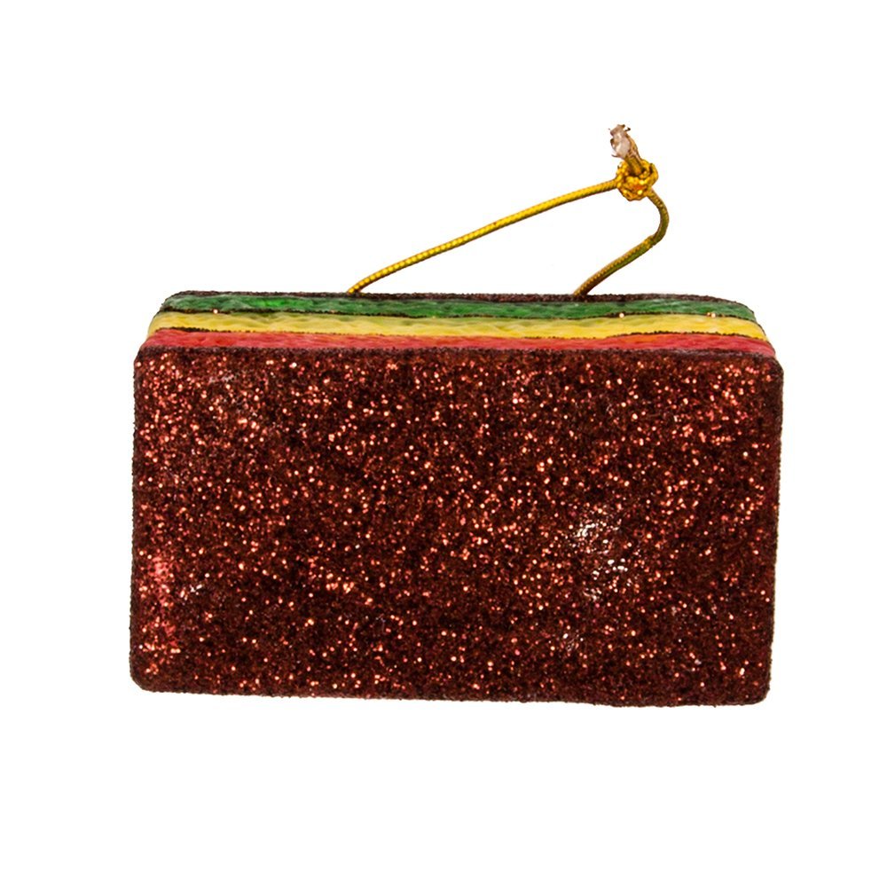 Kurt Adler 2-Inch - 3-Inch Noble Gems Glass 6-Piece Cookie Ornament Set