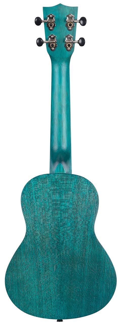 Kala Brand Music Co. Watercolor Meranti Collection, 4-String Ukulele, Right, Blue, Concert (KA-MRT-BLU-C)