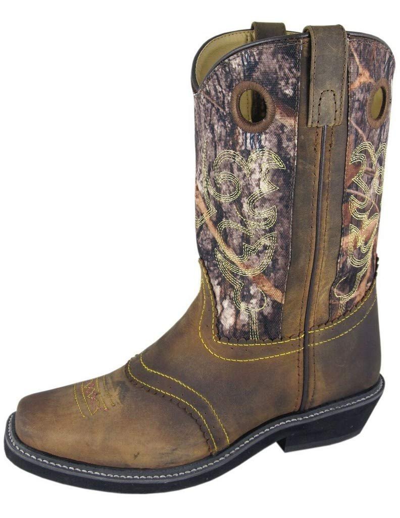 Smoky Mountain Boots Women's Pawnee Western Boots, Brown Oil Distress/Camo, 7.5