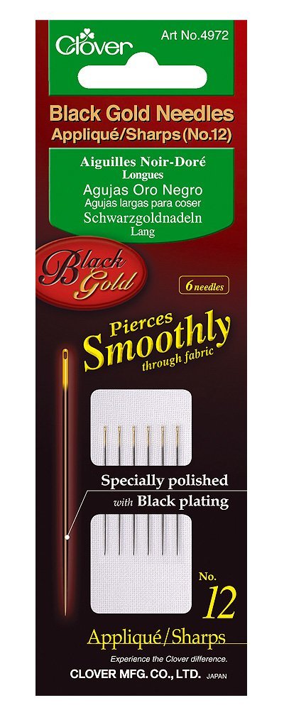 Clover Black Gold Needles: Applique/Sharps