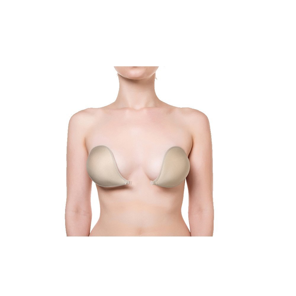 NuBra Push up Plunge with Molded Pads L398 (Nude, D)