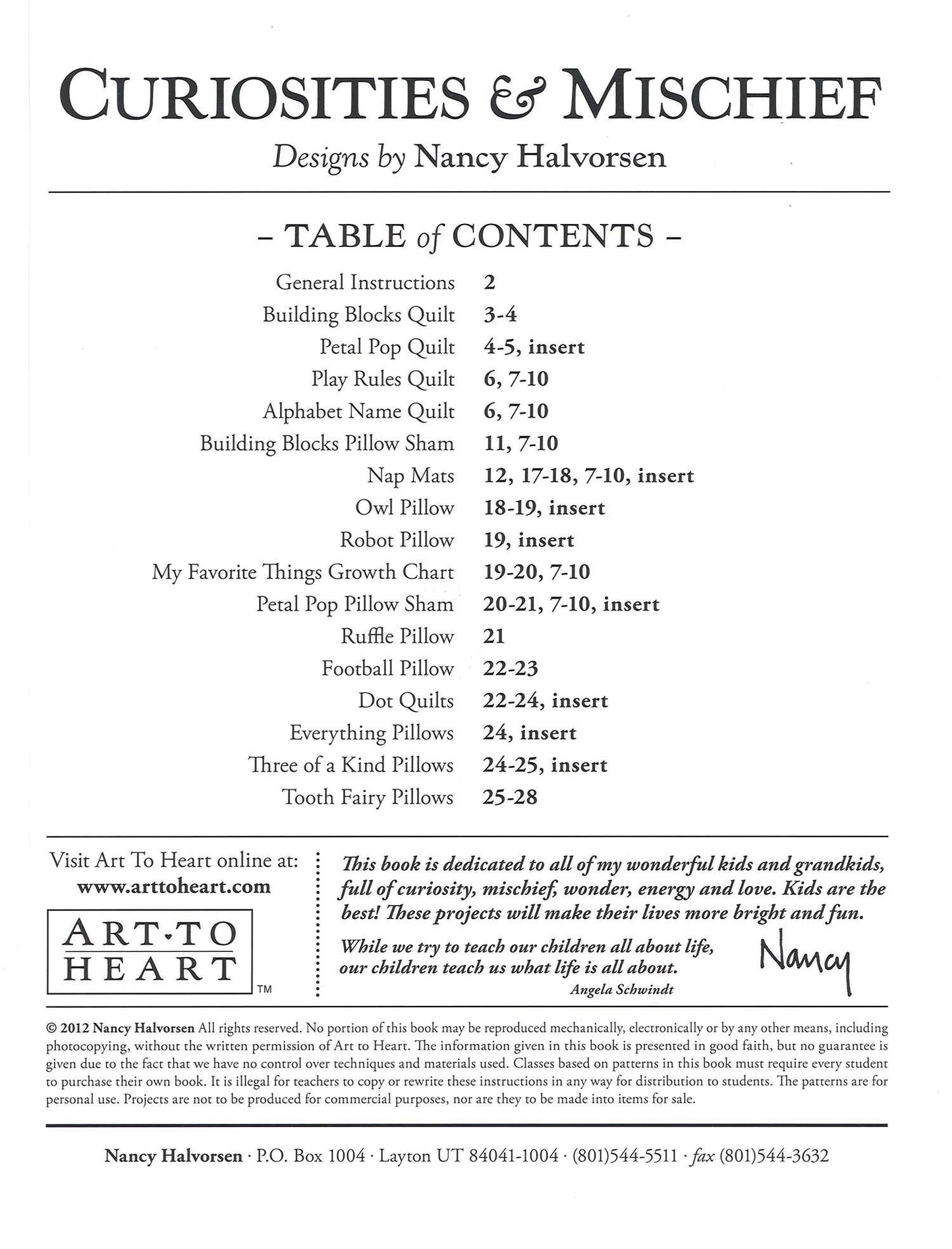 Art To Heart Book, Curiosities & Mischief