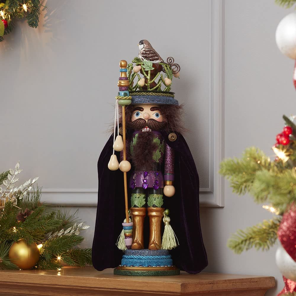 Kurt S. Adler Kurt Adler 18-Inch Hollywood Partridge in a Pear Tree Nutcracker, Black