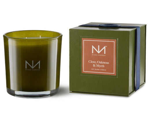 Niven Morgan, Verdant Candle, Clove, Oakmoss and Myrrh, 14 Ounces