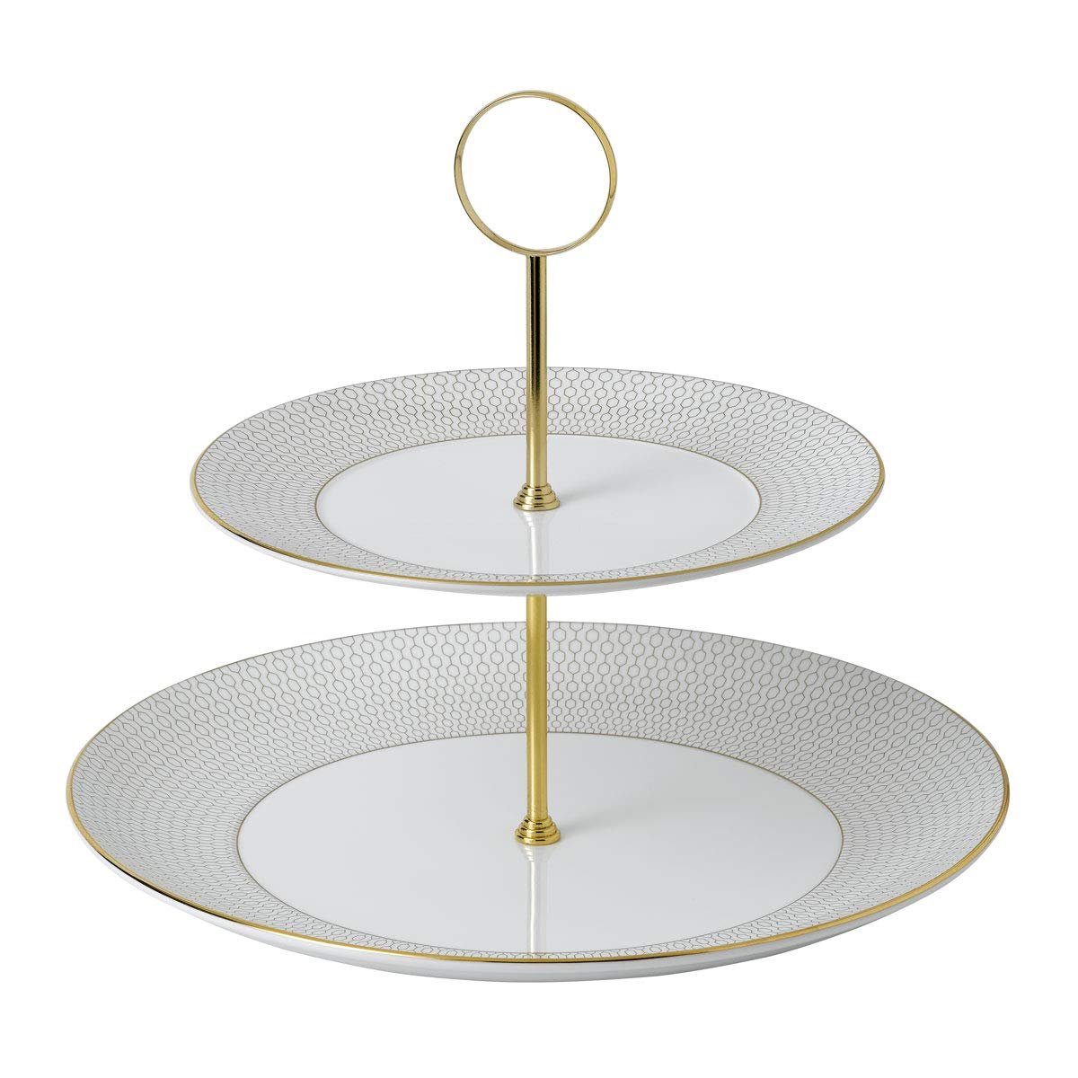 Wedgwood Gio Gold Two-Tier Cake Stand