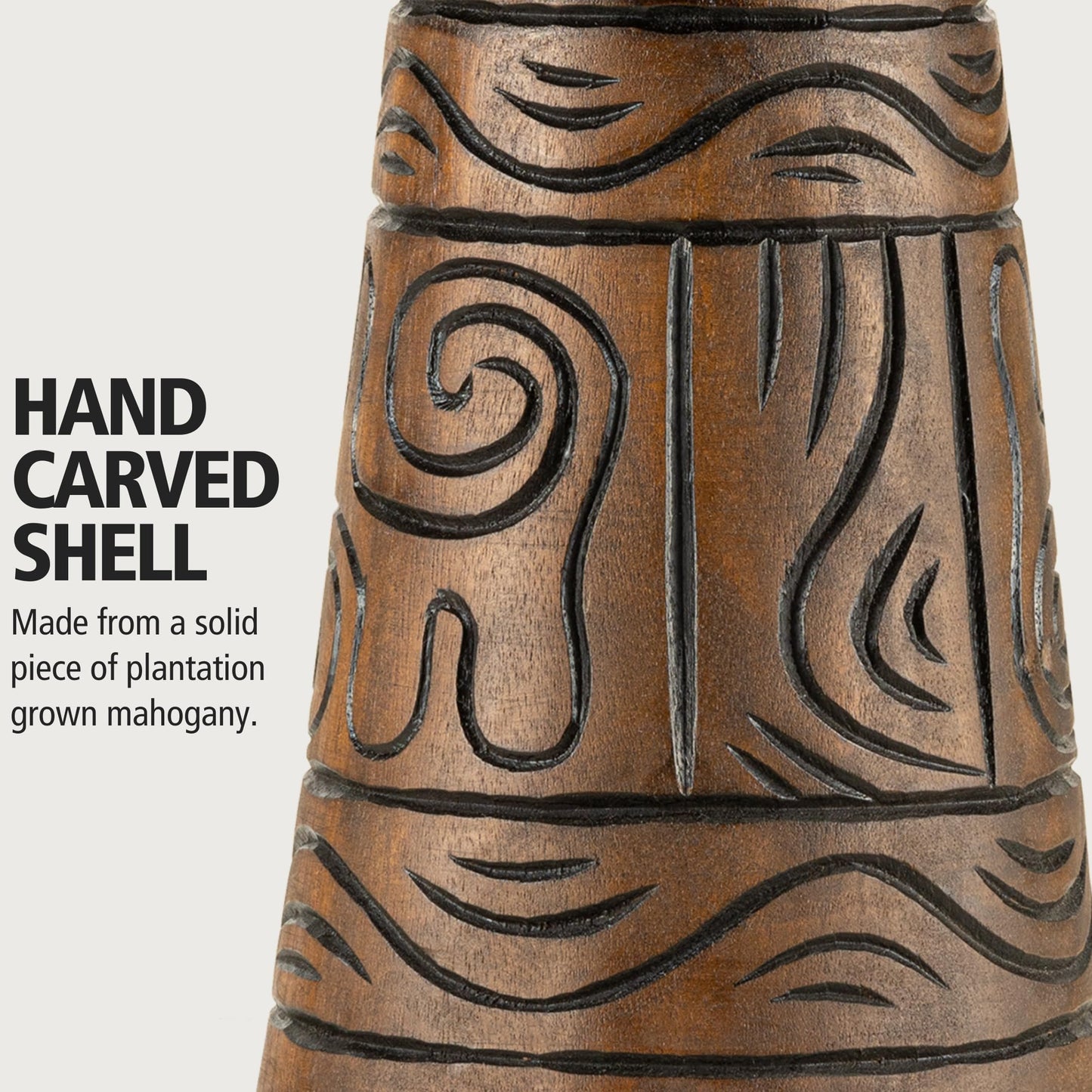 Carved Mahogany Djembe