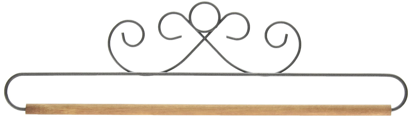 Ackfeld 87607 12in French Curls Gray Fabric Holder, 12"