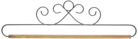 Ackfeld 87607 12in French Curls Gray Fabric Holder, 12"