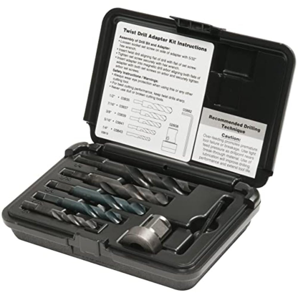 HOUGEN 03845 - 7 PC TWIST DRILL ADAPTER KIT
