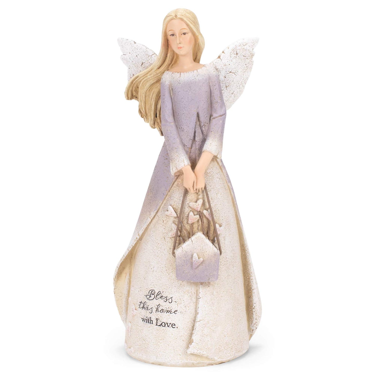 Roman Giftware Inc., Inspirational Angels Collection, 8.5" H Bless This Home Angel,Religious, Inspirational, Durable (3x3x8)