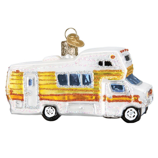 Old World Christmas Ornaments: Camping Outdoor Collection Glass Blown Ornaments for Christmas Tree, Motorhome