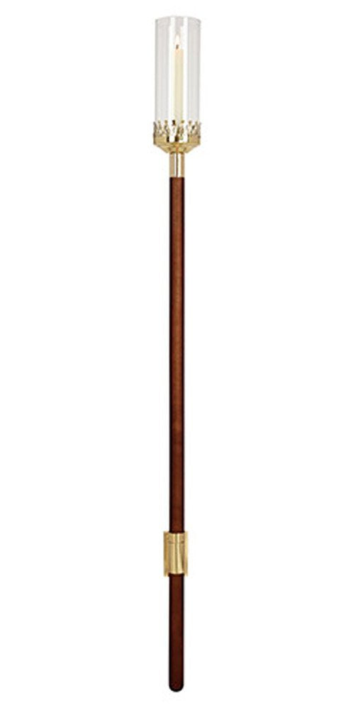 Sudbury Brass Pew End Candlestick 45" High, 7/8 Diameter Socket