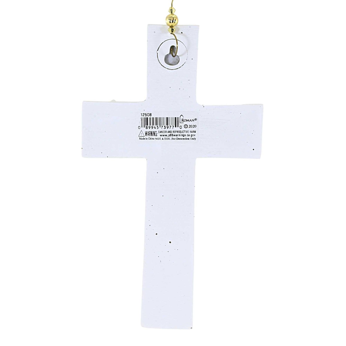Roman 12508 Butterfly Memorial Wall Cross, 8-inch Height, Resin and Stone Mix