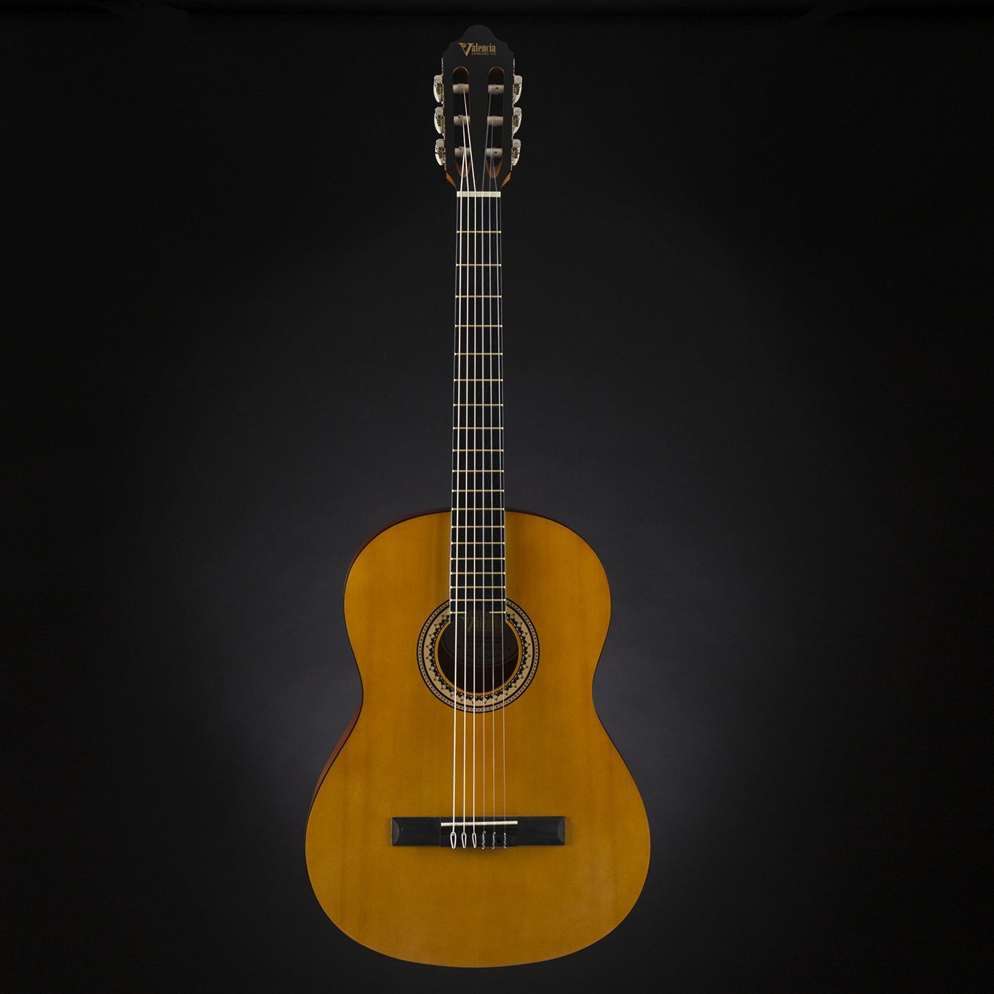 Valencia 6 String Classical Guitar, Right, Antique, Volle Größe (VC204H)