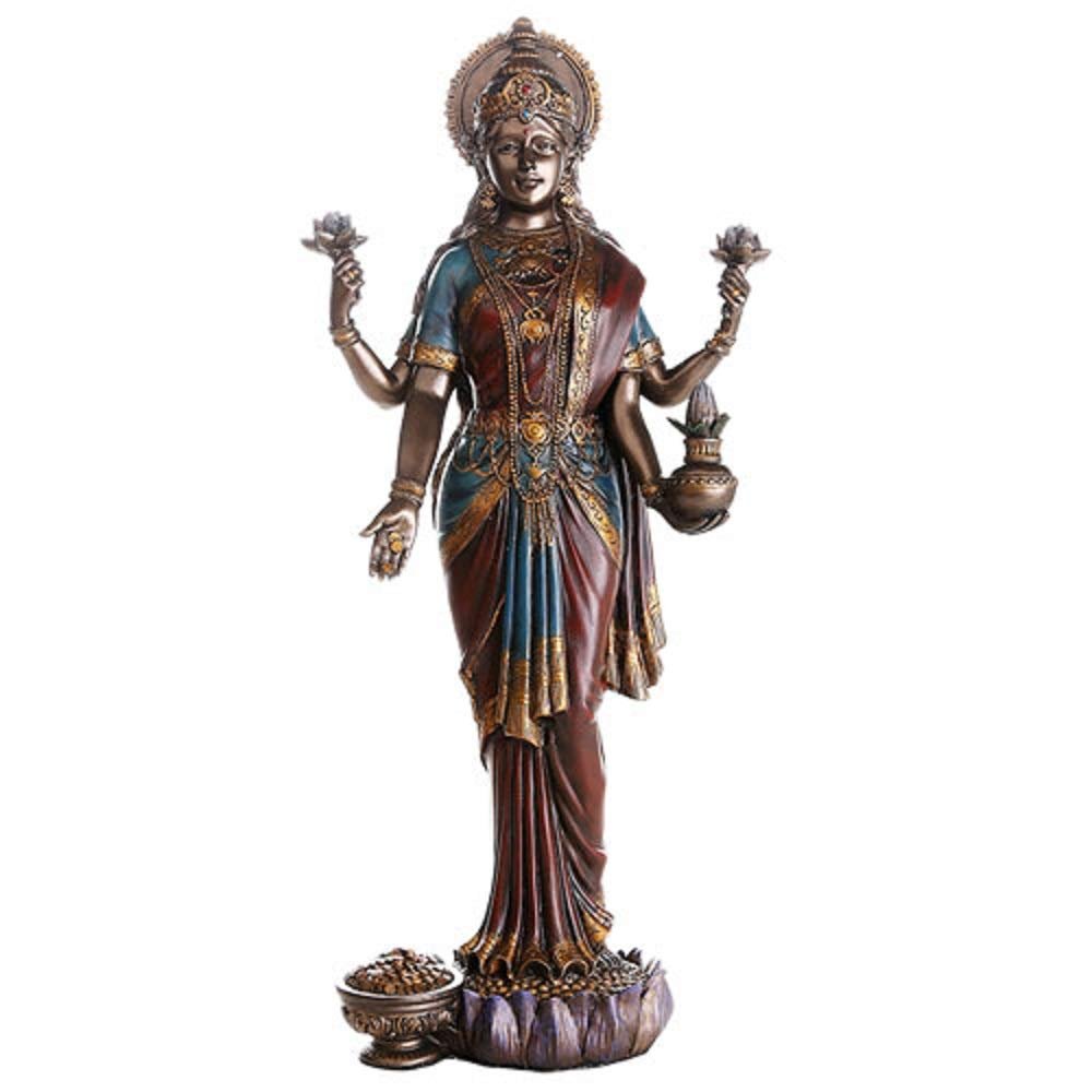 Pacific Trading Lakshmi Hindu Goddess Statue Figurine New