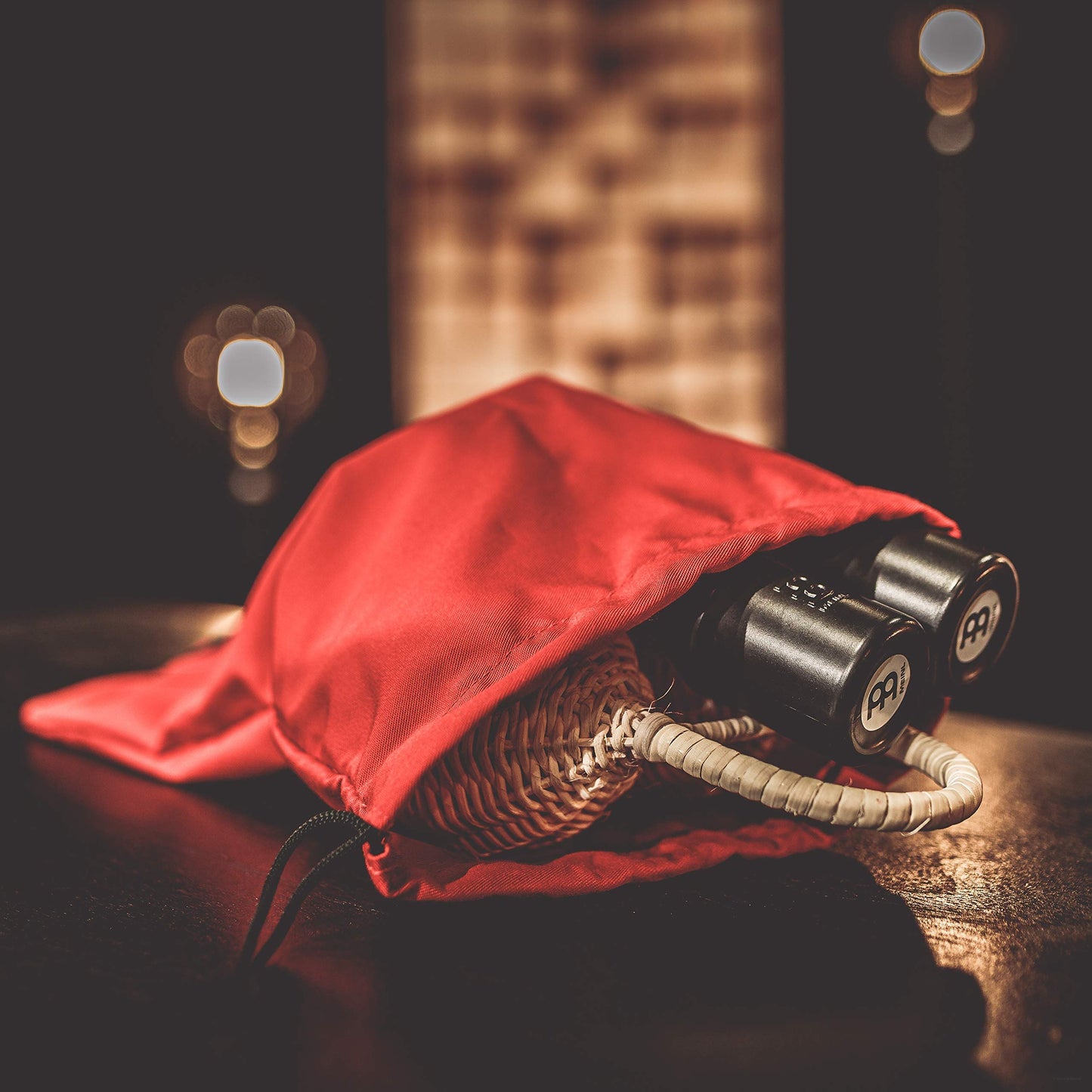 Meinl Percussion Bag for Any Common Accessory Like Cowbells, Blocks or Shakers, Large Size — NOT Made in China — Drawstring Top, Durable Nylon (MHPB-L)