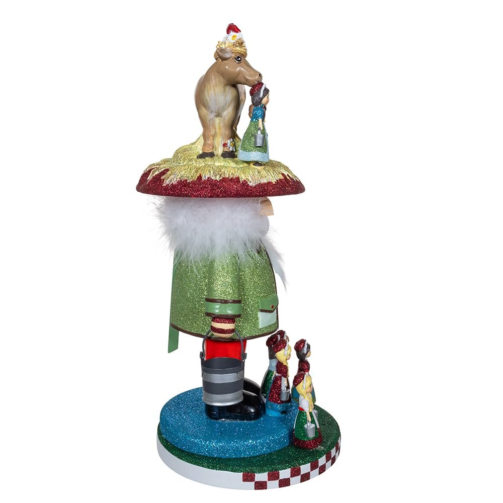 Kurt Adler 16.5-inch Hollywood Nutcrackers 8 Maids A Milking Nutcracker