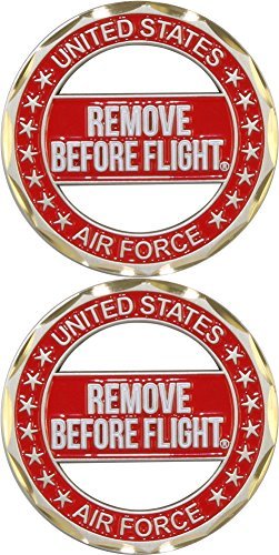 U.S. Air Force Remove Before Flight Cut-Out Challenge Coin