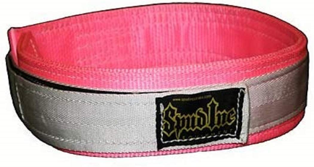 Women's Pink Deadlift Weightlifting Belt (Medium 27-32 inches Around The Belly Button)