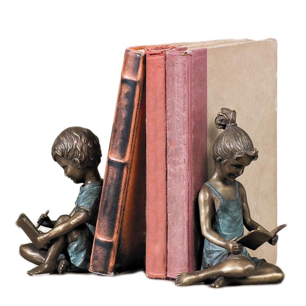 Boy & Girl Bookends Pair