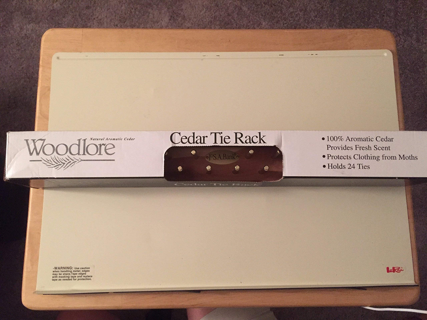 Woodlore Cedar Tie Rack Up to 24 Ties