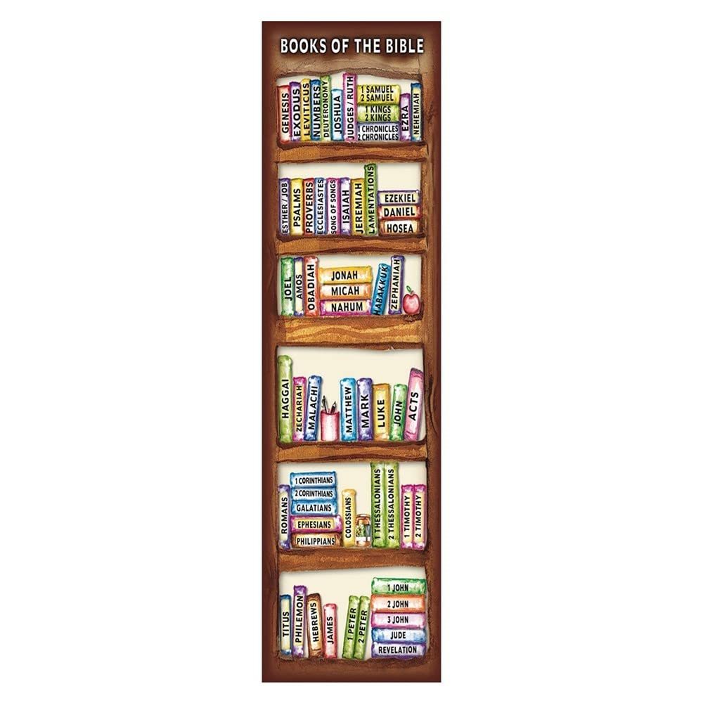 Christian Art Gifts Books of The Bible Heavy Paper Bookmarks - Pkg. of 10 (BMP041)