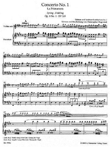 The Four Seasons (Violin and Piano)