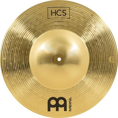 Meinl Cymbals HCS 18” Big Bell Ride Cymbal for Drum Set — Made in Germany — Traditional Finish Brass, 2-Year Warranty (HCS18BBR)