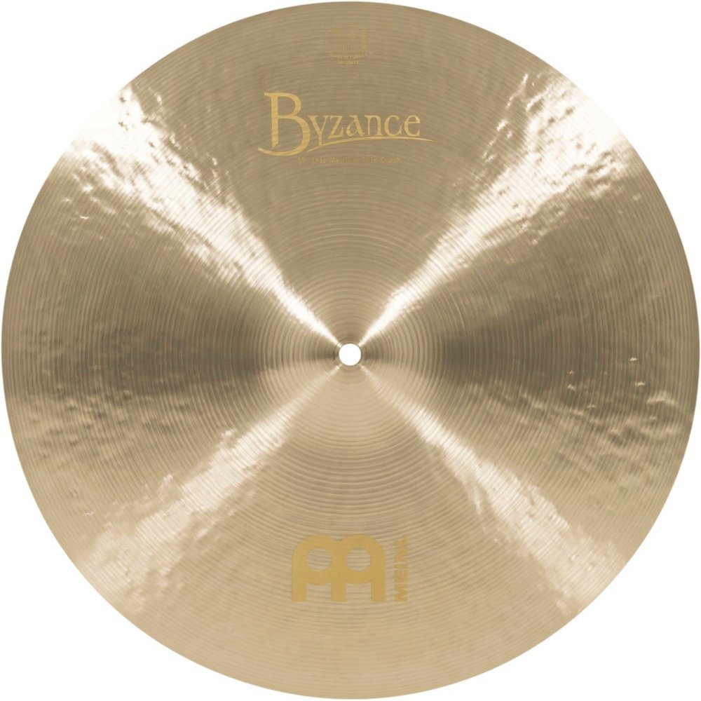 Meinl Cymbals Byzance 17" Jazz Medium Thin Crash — Made in Turkey — Hand Hammered B20 Bronze, 2-Year Warranty (B17JMTC)