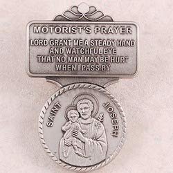 McVan Pewter St. Joseph Visor Clip
